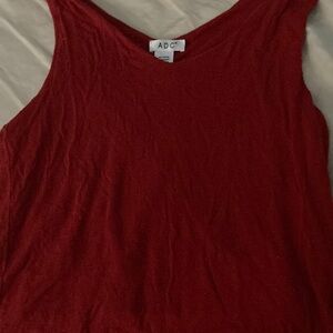 Red tank top soft fabric